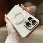 Luksuslik kaetud titaanist raamiga &uuml;mbris iPhone'i 15 14 13 12 11 Pro Max Plus jaoks l&auml;bipaistev Magsafe'i magnetiline juhtmevaba laadimiskate iPhone 15 Pro Max must