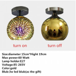 3D ilutulestiku laevalgustid tsingitud vitraažist elutoa magamistoaga k&ouml;&ouml;gi vahek&auml;igu sissep&auml;&auml;su lambid