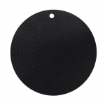 &Otilde;hus praetud potipadi silikoonist k&auml;rgstruktuuri kujuga soojusisolatsioonipadi teepadja lauapadi 18cm must