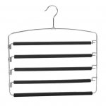 P&uuml;kste riidepuu Tugev kandev&otilde;ime Kodutarbed Mitte pleekivad 5-kihilised riided P&uuml;kste hoiustamisriiul Vastupidav ruumis&auml;&auml;stlik 360-kraadine p&ouml;&ouml;ratav konks must