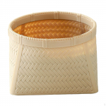 K&auml;sitsi kootud leiva-puuviljade hoiukorv Vastupidav m&auml;nguasja-suupisted saiakesed Prahi sorteerimiskast suupistete kodu jaoks khaki