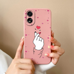 &uuml;mbris OPPO Realme C51 C53 11 Pro+ 11x Narzo N53 kate Mood P&otilde;rutuskindel Love Heart telefoni kest kaitseraua vedel silikoon matt OPPO Shelli jaoks Oppo A2 5G