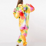 Kigurumi Animal Cosplay kapuutsiga kombinesoon pidžaama meeste naiste pikkade varrukatega talvine soe Rompe magamisriided Panda Lion, leopard, elevant, sebra, tiiger cosplay XL