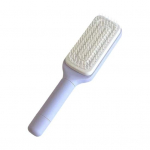 Suur massaažikamm &Uuml;he klahviga isepuhastuv juuksehari pika varrega Antistaatiline peanaha massaaži juuksekamm Naiste juuksuri sisset&otilde;mmatav kamm lilla