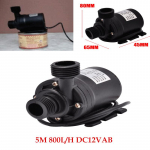 &Uuml;livaikne minilift 5M 800L/H DC12VAB harjadeta mootoriga sukelveepump