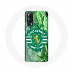 Vivo Y72 &uuml;mbris scp sportliku portugali rohelise taustaga