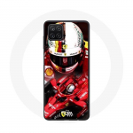 Samsung Galaxy A12 Case Vormel 1 Sebastian Vettel F1 punane