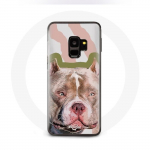 &Uuml;mbris Samsung galaxy S9 pluss Brown Pitbull koerale