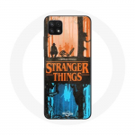 Coque pour Samsung Galaxy A22 5G Stranger Things Couverture des amis