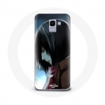 &Uuml;mbris Samsung Galaxy A8 2018 Mikasa Ackerman Attack on Titan Manga Anime jaoks