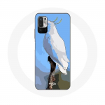 &Uuml;mbris Xiaomi Redmi Note 10 5G Cockatoo Parrots white Birds jaoks