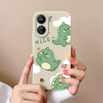 Xiaomi Redmi Note 13 Pro 13R 13C K60 Ultra K70 Pro K70E &uuml;mbrisele armsa dinosauruse k&otilde;rgekvaliteedilise matt vedela silikoonist tagakaane kaitsekesta kaitserauad Xiaomi Redmi 13R 5G