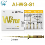 AI-WG Root Canal File Reciprocating Working Gold Thermal Treatment  Variable Taper WG System 4 pcs Niti Material Endo Files