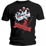 Judas Priest British Steel Triangle Black Classic Rock Metal Unisex T-s&auml;rk S
