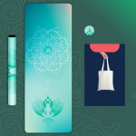 Looduslikust kummist tr&uuml;kitud sametpinnaga joogamatt &otilde;huke libisemisvastane kaasaskantav higi neelav kokkupandav p&otilde;randar&auml;tik Fitnessi pestav p&otilde;randamatt 183cmX68cmX1.5mm