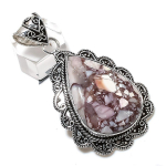 Natural Wild Horse Gemstone Handmade 925 Sterling Silver Gift Pendant 2.48 b7v00