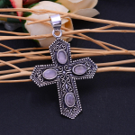 Natural Rose Quartz Gemstone Handmade 925 Sterling Silver Pendant 3 i2r41