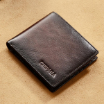 RFID-d blokeerivad ehtsast nahast rahakotid meestele, suure mahutavusega &uuml;lemise kihiga veisenahast bifold vintage rahakott koos 2 ID-akna kingitusega talle