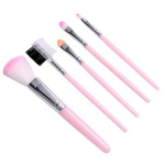 5 komplekti Pink Soft Hair Liquid Foundation Concealer BB Makeup Brush Multifunktsionaalne meigipintsel Kulmupintsel Lauv&auml;rvipintsel Meigit&ouml;&ouml;riistad roosa
