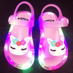 T&uuml;drukute sussid Lastele Unicorn LED Lastesussid Beebi sandaalid Lastejalatsid t&uuml;drukutele Poistele Valguskingad v&auml;ikelapsed 28-29#