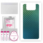 apgo Protective Skin Sticker for the back compatible with Asus ZenFone 8 Flip, Wrap Film, Foil, Vinyl - Pattern Carbon Chameleon CAKA1
