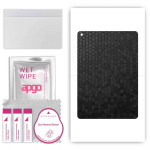 apgo skin sticker film foil vinyl for the BACK compatible with Apple iPad 2 Wi-Fi + 3G, scratch-resistant, easy to install - Black Honeycomb