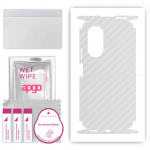 apgo Protective Skin Sticker for the back+sides compatible with Honor 50 SE, Full Wrap Film, Foil, Vinyl - Pattern Transparent Carbon