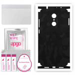 apgo Protective Skin Sticker for the back+sides compatible with Xiaomi Redmi 5, Full Wrap Film, Foil, Vinyl - Pattern Black Camo