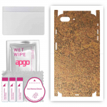 apgo kaitsev nahakleebis tagak&uuml;ljele ja k&uuml;lgedele, mis &uuml;hildub Apple iPhone 8 Plus'iga, t&auml;iskile, foolium, vin&uuml;&uuml;l &ndash; mustriga roostes vask