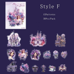 30 tk Alice in The Garden seeria PET-kleebiste paki materjal, mis sobib suurep&auml;raselt isetegemise v&auml;ljal&otilde;igete raamatute tarvikute salvestamiseks