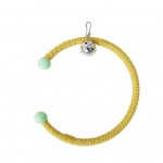 Papagoi kiik koos kellukesega ronimism&auml;nguasjadega V&auml;rvilised puuvillased k&ouml;ied, rippuvad punutud lind S mitmev&auml;rviline