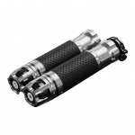 2 tk Stiilne mootorratta mootorratta juhtraud, s&uuml;sinikkiust gaasipedaali k&auml;epide h&otilde;be