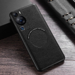 Magsafe'i magnetilise PU-nahast &uuml;mbrise jaoks Huawei P60 Pro Matte p&otilde;rutuskindel juhtmevaba laadimiskate Huawei Pura 70 Pro Plus Shelli jaoks For Huawei P60 Pro must