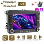 Uus 2 Din autoraadio Android multimeediumipleier Carplay Auto jaoks VW Volkswagen Golf Polo Tiguan Passat b7 b6 SEAT Leon Skoda Octavia 2+32GB