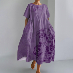 Naiste mood gradienttr&uuml;kiga &uuml;markaelus l&uuml;hikeste varrukatega avara suur taskukleit L armee roheline v&auml;rv