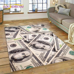 3D Rikas Dollar Euro Nael Raha Joonisfilm Vaip Magamistuppa Elutuppa Koju Diivani Kaunistus, Laste Suur Dekoratsioon P&otilde;randamatt 160cm x 230cm