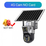 Originaal 8MP 4K 4G Sim p&auml;ikesekaamera kahe objektiiviga Wifi v&auml;listingimustes veekindel aku IP-kaamerad PIR Night Vision CCTV turvakaitse 4G Cam