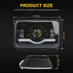 Ruudukujuline 5-tolline LED-esituli koos DRL-iga kergetele veoautodele ja s&otilde;iduautodele M Horseman, MT/Manual gear