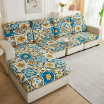 Prinditud diivan istmepadja kate Elastne lemmikloomad lapsed elutuba lilleline veniv pestav eemaldatav kate m&ouml;&ouml;bli kaitse 1pc Normal size  1