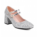 Litritega Kuld H&otilde;be S&auml;delevad Naiste Paksu Kontsaga Mary Jane Kingad Bling Peo Pulma Balli Naine Pumbad Suur Suurus 47 48 Kontsad Kingad 33 h&otilde;be