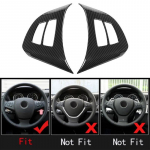 2Pcs/Set Car Interior Steering Wheel Button Frame Cover for BMW X5 E70 X6 E71 2008-2013
