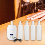 Single Bottle Oil Heater Lightweight Electric Lotion Warmer Dispenser white
