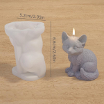 1 tk j&auml;&auml;kuubiku vormi koerte l&otilde;hna seebiga vaigu krohv 3D puudli kutsika k&uuml;&uuml;nla silikoonvorm