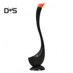 Tualettharjade komplekt koos ventileeritava p&otilde;hjaga luigekujulise puhastusharjaga v&otilde;imsaks k&uuml;&uuml;rimiseks vannitoapesuri puhastust&ouml;&ouml;riist must