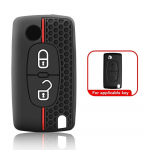 Silikoonist klapiga kaugjuhtimispuldi auto v&otilde;tme korpuse kate Citroen C2 C3 C4 C5 C6 Xsara Berlingo Peugeot 207 307 308 407 607 807 Protector Fob jaoks valge