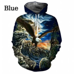US Eagle graafiline kapuuts Meeste r&otilde;ivad 3D Bald Eagle Printing Pusad Naiste Pulloverid Harajuku Fashion y2k Topid Pusad sviitrid 5XL