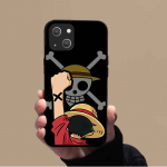 KK-40 One Piece Luffy pehme must &uuml;mbris iPhone XR 14 15 11 12 13 6 7 8 X XS Pro Max Samsung S22 S23 S21 S24 FE Ultra S8 Plus jaoks iPhone 8 jasmiin