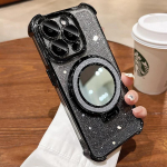 Gradient Glitter meigipeegli &uuml;mbris iPhone 15 14 13 12 11 Pro Max 15 14 Plus Samsung S24 S23 S22 S21 Ultra Plus S23 FE A15 A55 A14 A34 A54 jaoks iPhone 7/8/SE 2020 must