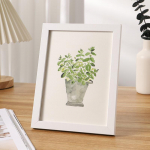 Elegantne mitmeotstarbeline t&auml;ispuidust pildiraam, lauaarvuti, seinale kinnitatavad pildiraamid, pildiraamid, sertifikaadiraamid 10 X15 cm valge