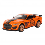 1/24 Ford Mustang Shelby GT500 Sulamist Sportauto Mudel Valatud Metallist M&auml;nguauto Mudel K&otilde;rge Simulatsioon Heli ja Valgusega Laste Kingitus oranž